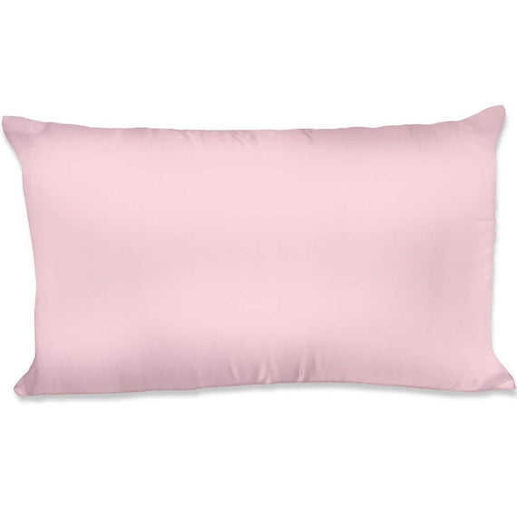 100% Satin Queen Size Pillowcase - Pink